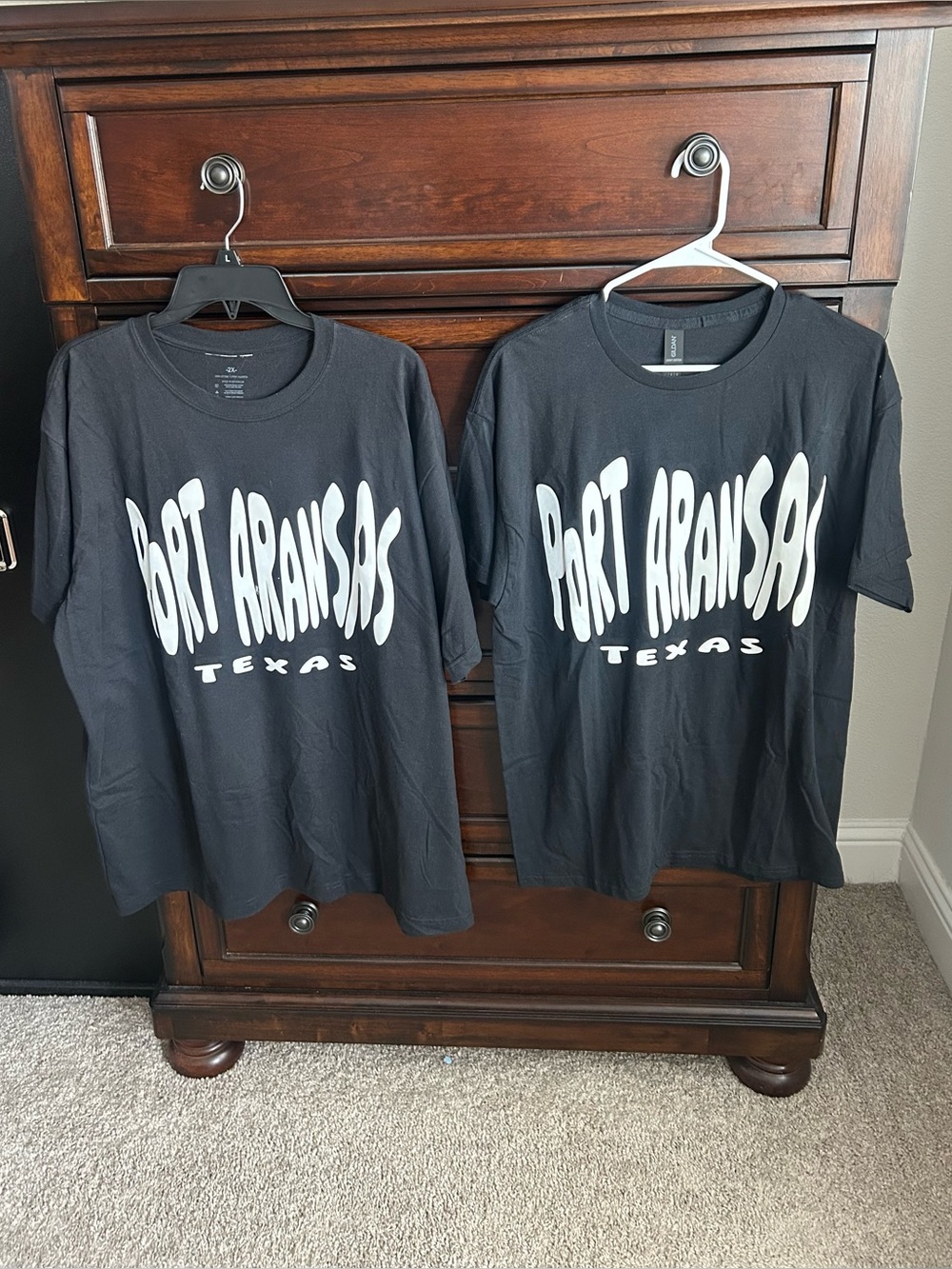 Port Aransas Texas Black Graphic Tee Shirts